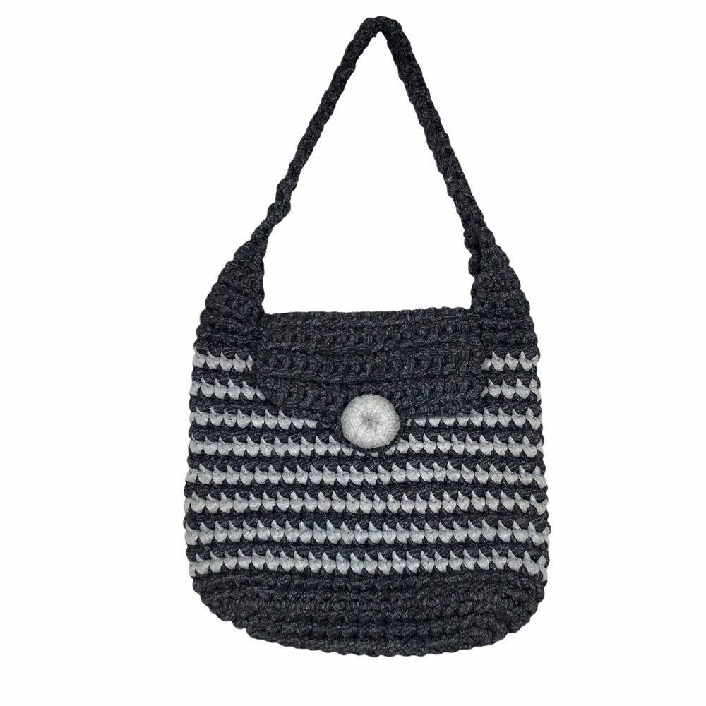Handmade Purse Handbag Grey Purchased‎ in Swaziland Africa Sturdy EUC SH861
